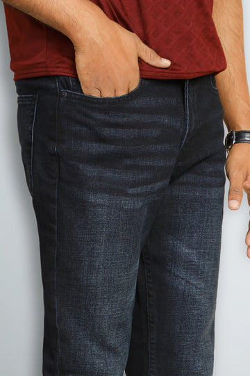 Dark Blue Modern Slim Fit Jeans