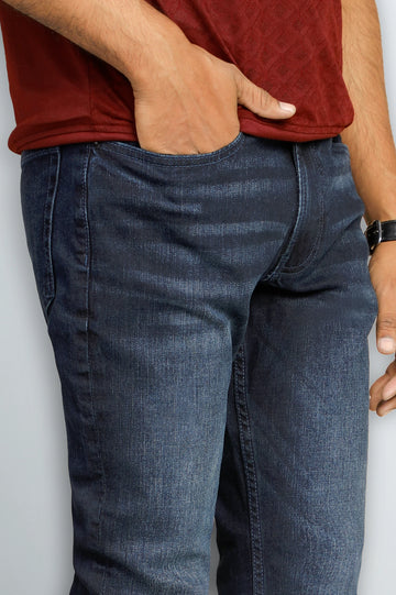 Blue Modern Slim Fit Jeans