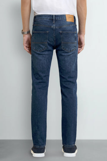 Dark Blue Straight Fit Jeans