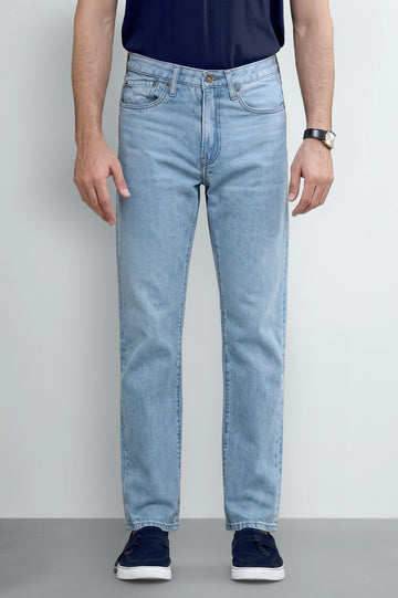 Light Blue Straight Fit Jeans