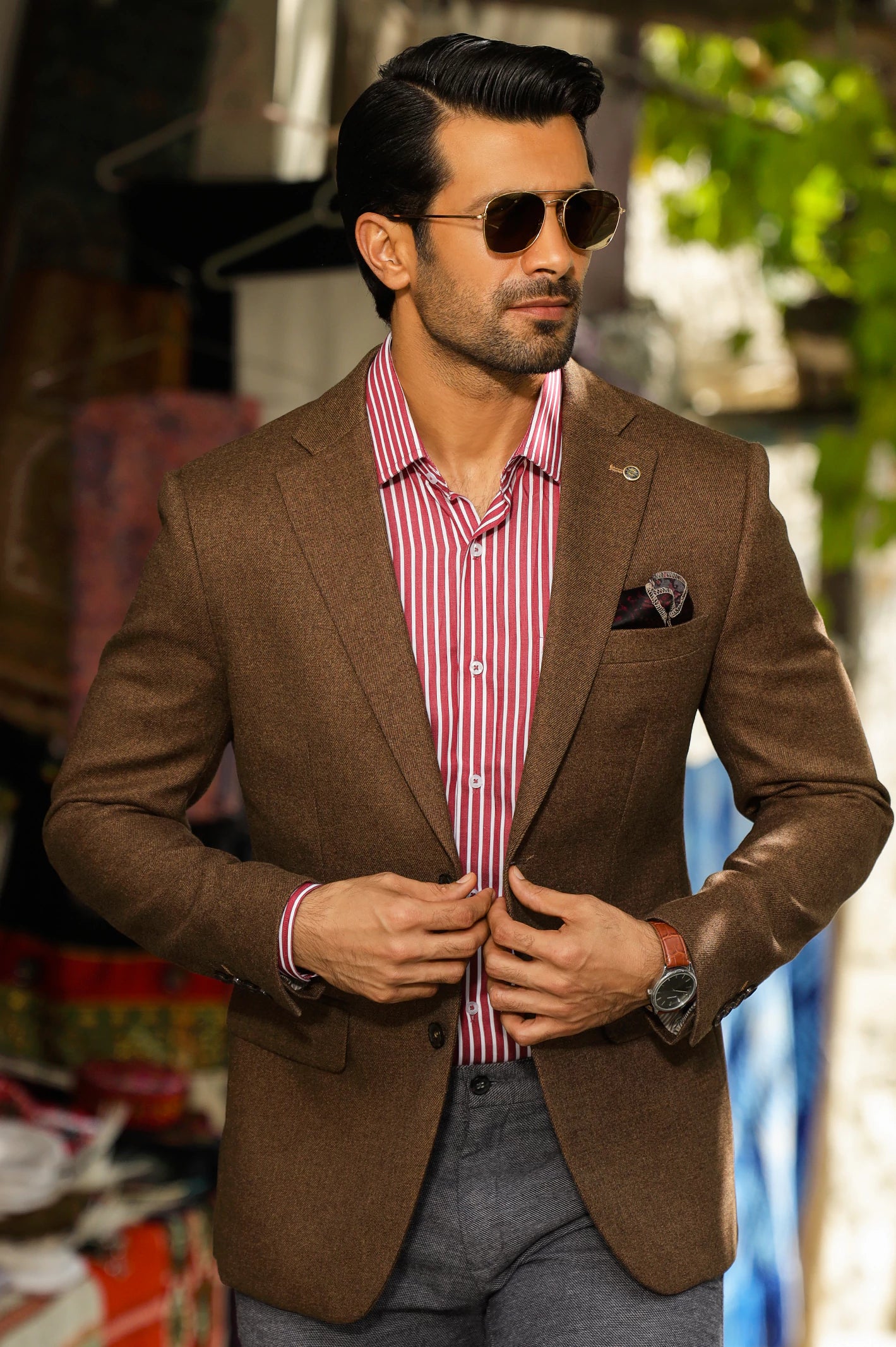 Brown Blazer for Men From Diners