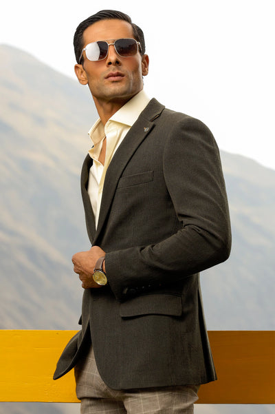 Dark Green Blazer for Men From Diners
