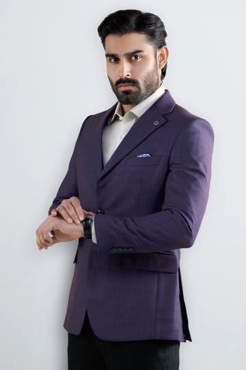 Purple Men Blazer