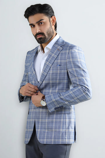 Blue Check Blazer