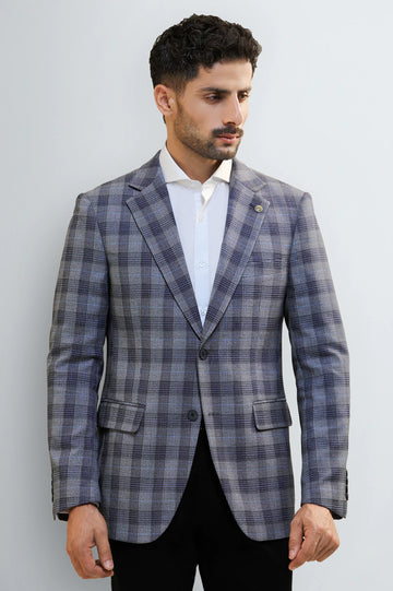 Blue Check Blazer