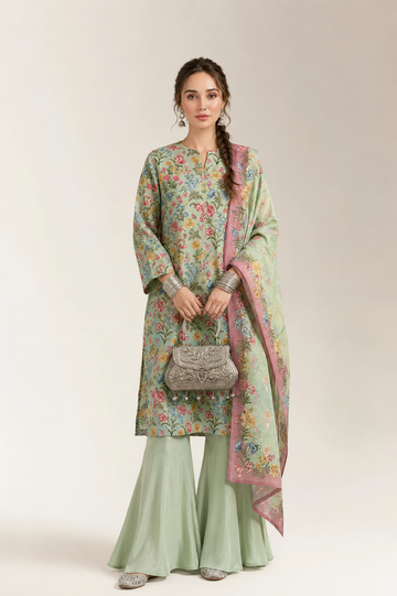 Printed Unstitched 3PC