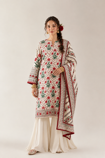 Printed Unstitched 3PC