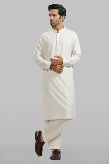 Cream Wash & Wear Fabric
