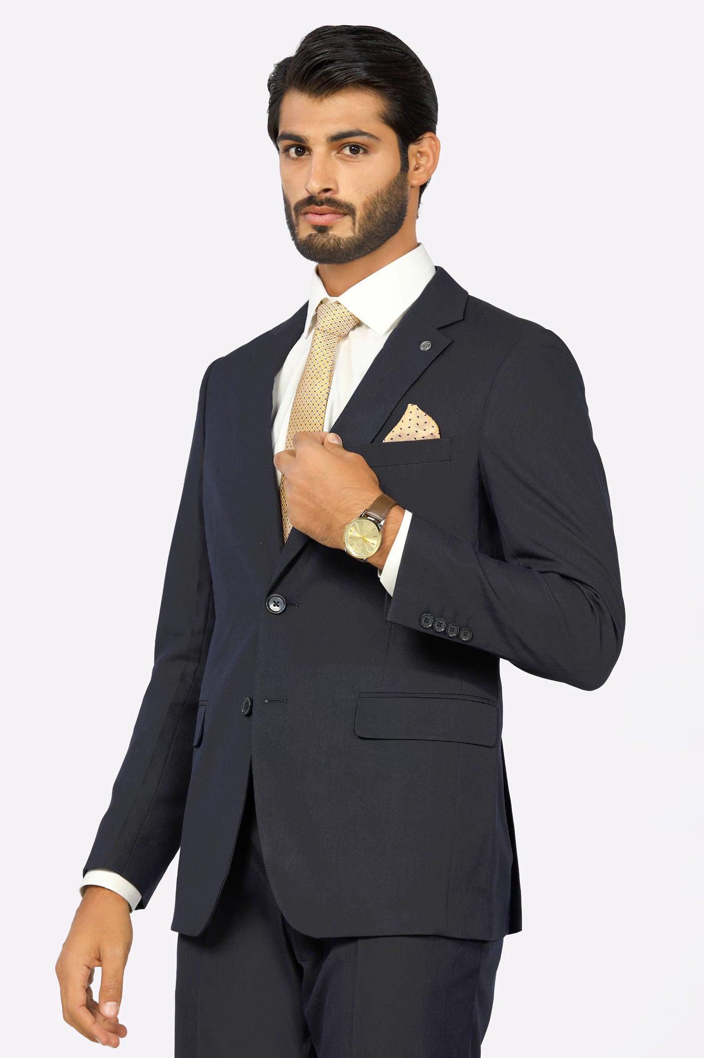 2PC Blue Formal Suit for Men's