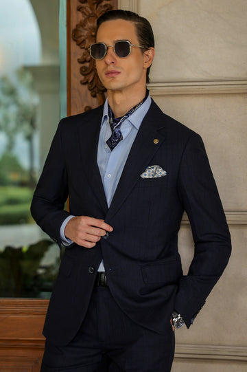 Navy Blue Formal 2PC Suit