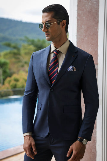 Dark Blue Formal 2PC Suit