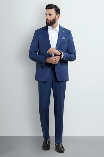 Mens Light Blue Plain 2PC Suit 20-6-26