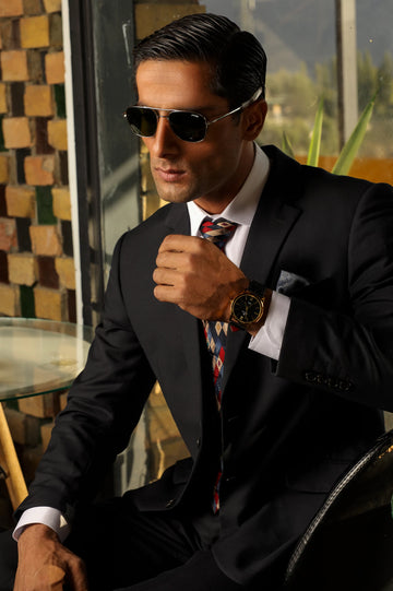 Classic Black 2PC Suit for Men