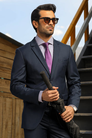 Navy Blue 2PC Suiting From Diners