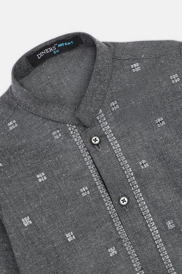Dark Grey Infant Kurta Shalwar