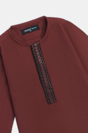 Maroon Infant Kurta Shalwar
