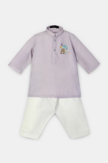 Light Purple Infant Kurta Shalwar