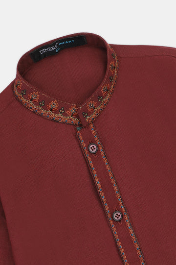 Maroon Infant Kurta Shalwar