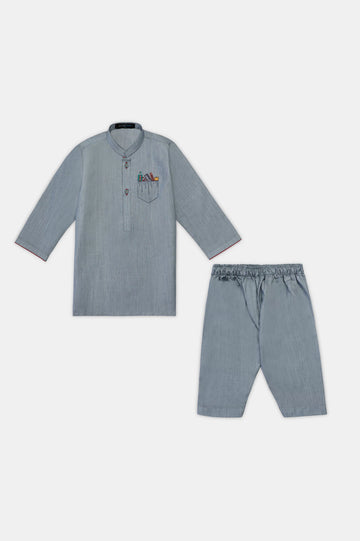 Sky Blue Infant Kurta Shalwar