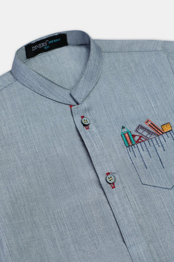 Sky Blue Infant Kurta Shalwar