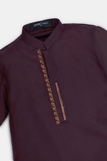 Dark Purple Infant Kurta Shalwar