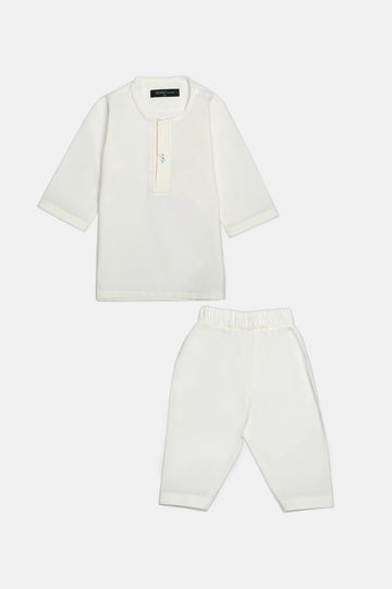 Off White Infant Kurta Shalwar