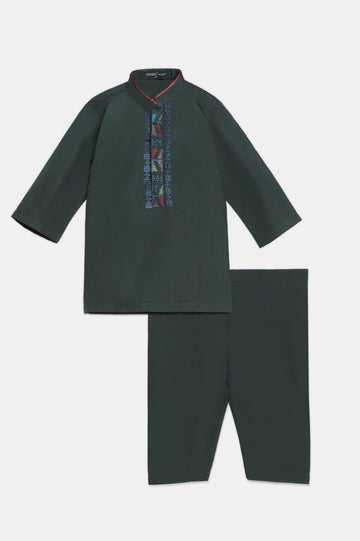 Dark Green Infant Kurta Shalwar