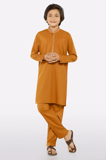 Mustard Boys Kurta Pajama