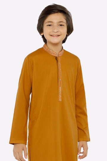 Mustard Boys Kurta Pajama