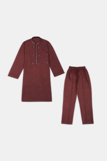 Dark Purple Boys Kurta Pajama