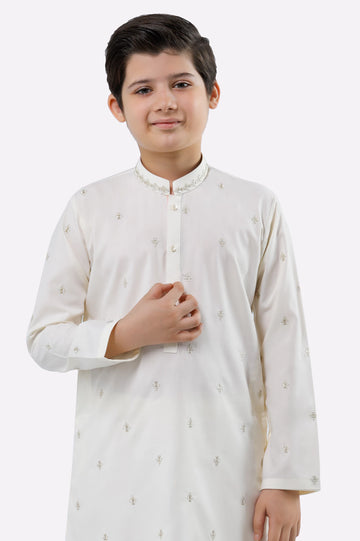 Cream Boys Kurta Pajama