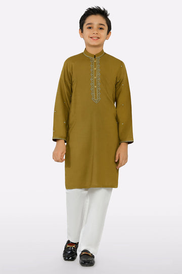 Olive Boys Kurta Pajama