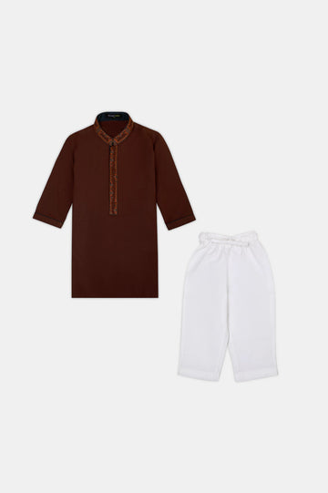 Brown Boys Kurta Pajama