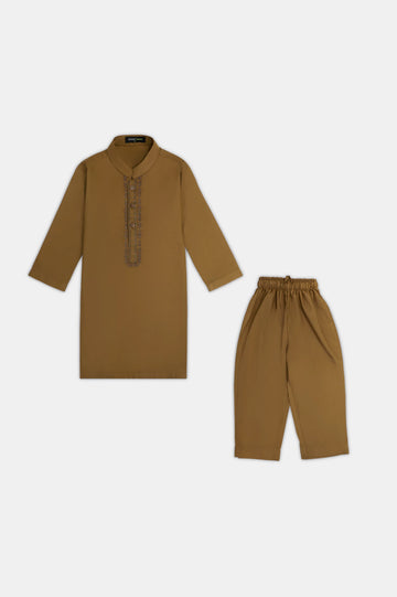 Light Brown Boys Kurta Pajama