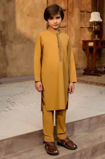 Mustard Boys Kurta Pajama