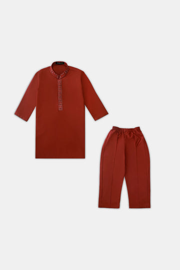 Orange Boys Kurta Pajama
