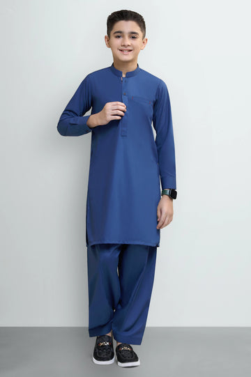Royal Blue Boys Kameez Shalwar