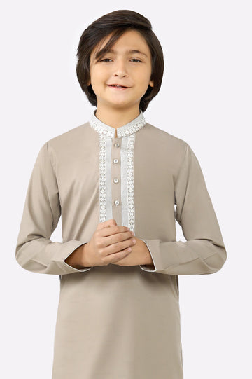 Beige Boys Kurta Pajama
