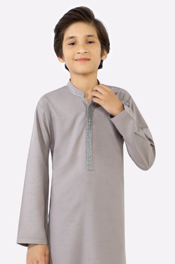 Light Grey Boys Kurta Pajama