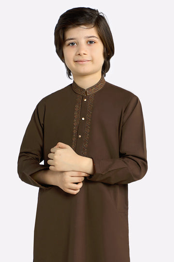 Brown Boys Kurta Pajama