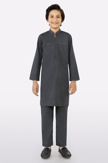 Dark Grey Boys Kurta Pajama