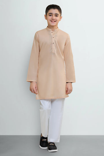Peach Boys Kurta Pajama