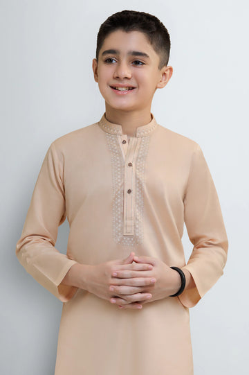 Peach Boys Kurta Pajama