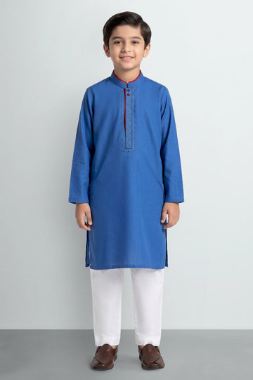 Blue Teens Kurta Pajama