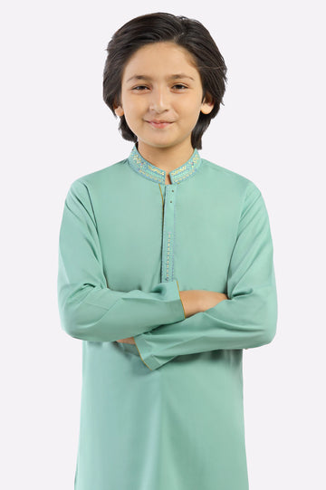 Turquoise Boys Kameez Shalwar