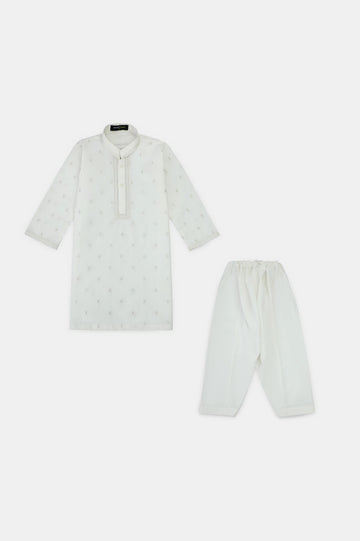 Off White Boys Kameez Shalwar