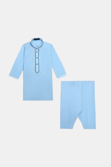 Sky Blue Boys Kameez Shalwar