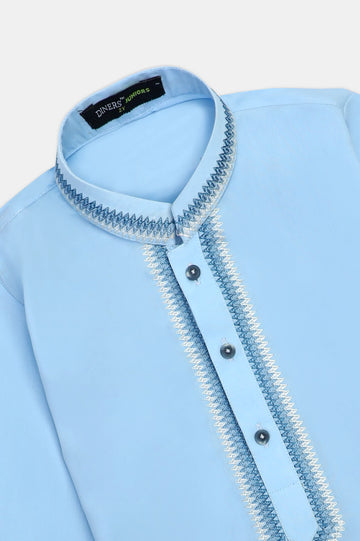 Sky Blue Boys Kameez Shalwar