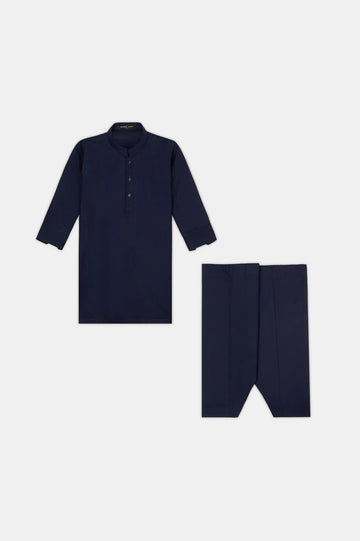 Navy Blue Boys Kameez Shalwar