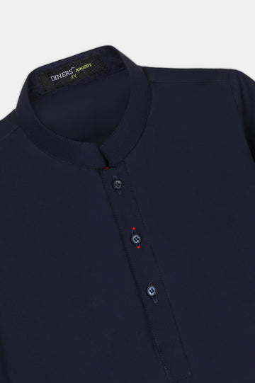 Navy Blue Boys Kameez Shalwar